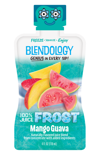 Blendology Frost Blue Raspberry 100% Juice Pouches 4 fl oz - 20 Count