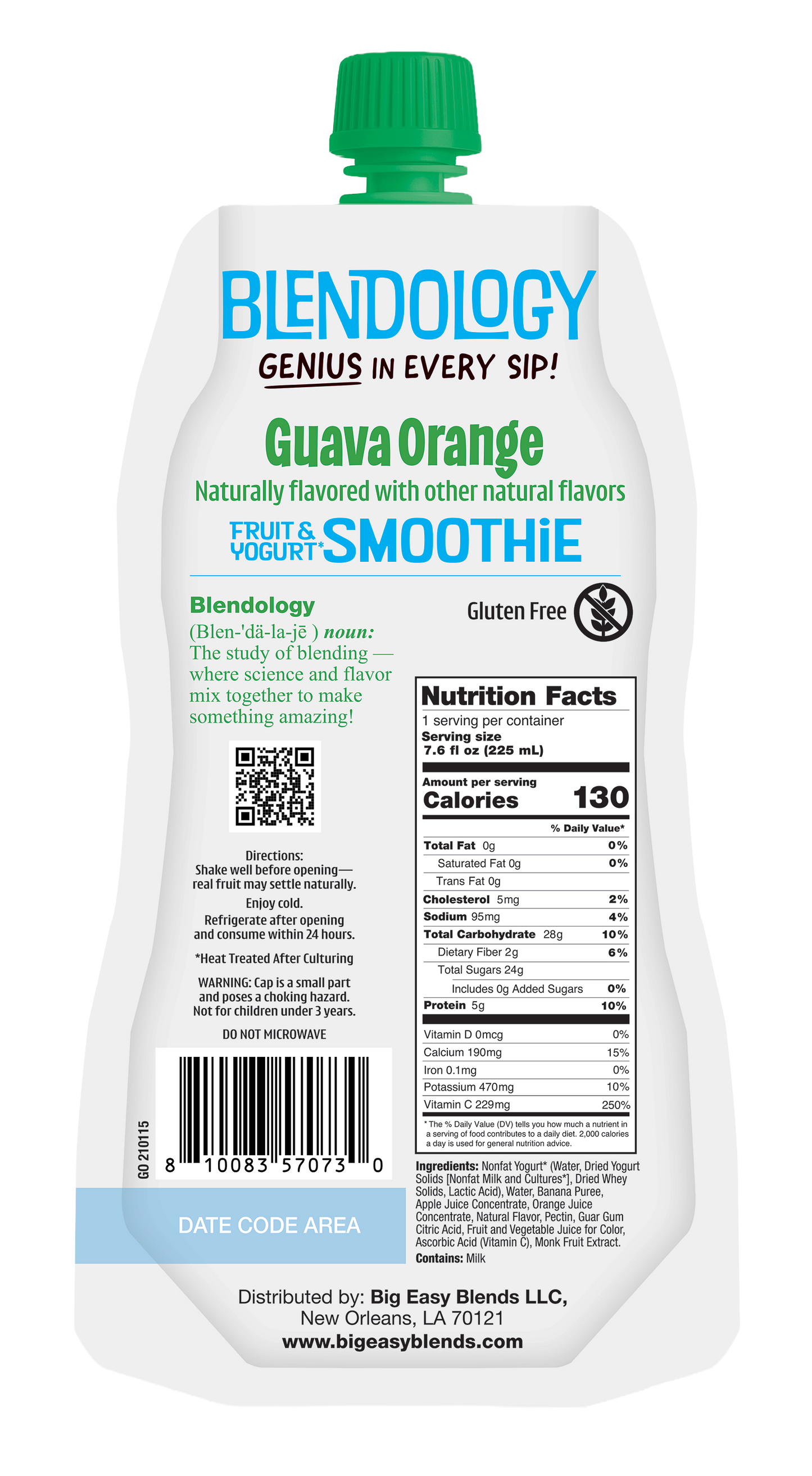Blendology Yogurt & Fruit Smoothie Pouches