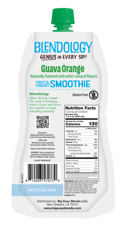 Blendology Yogurt & Fruit Smoothie Pouches