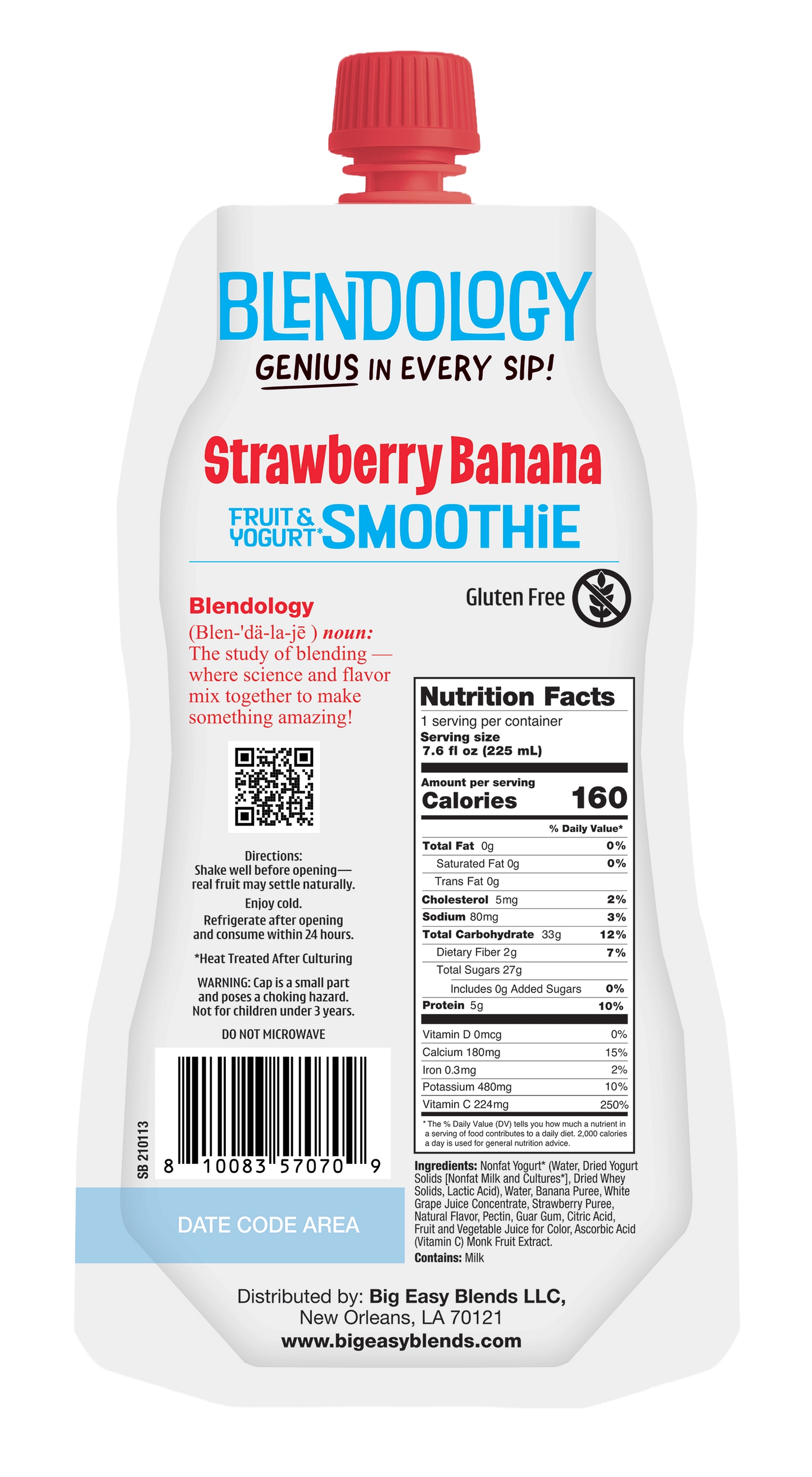 Blendology Yogurt & Fruit Smoothie Pouches