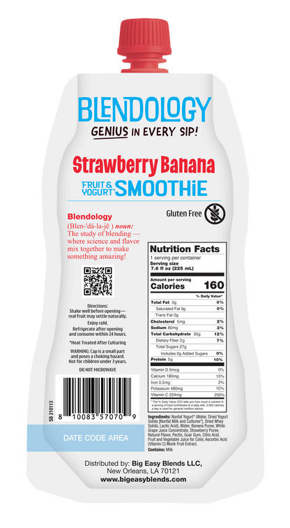 Blendology Yogurt & Fruit Smoothie Pouches