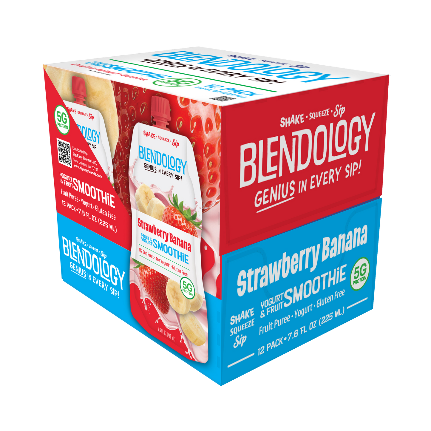 Blendology Yogurt & Fruit Smoothie Pouches
