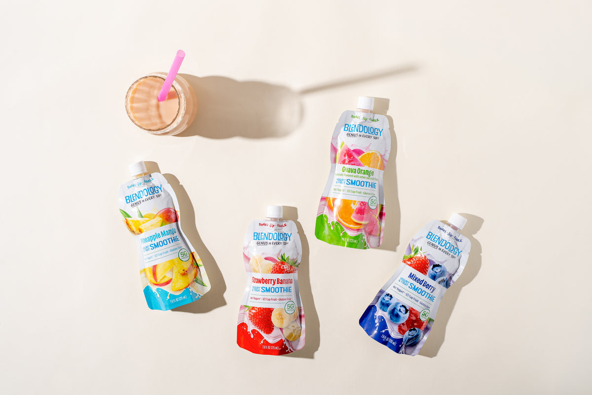 Blendology Yogurt & Fruit Smoothie Pouches