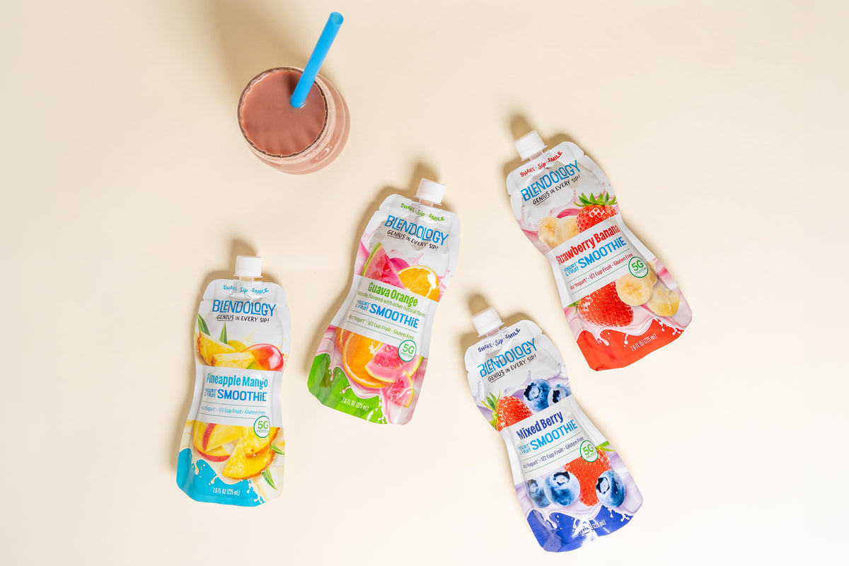 Blendology Yogurt & Fruit Smoothie Pouches
