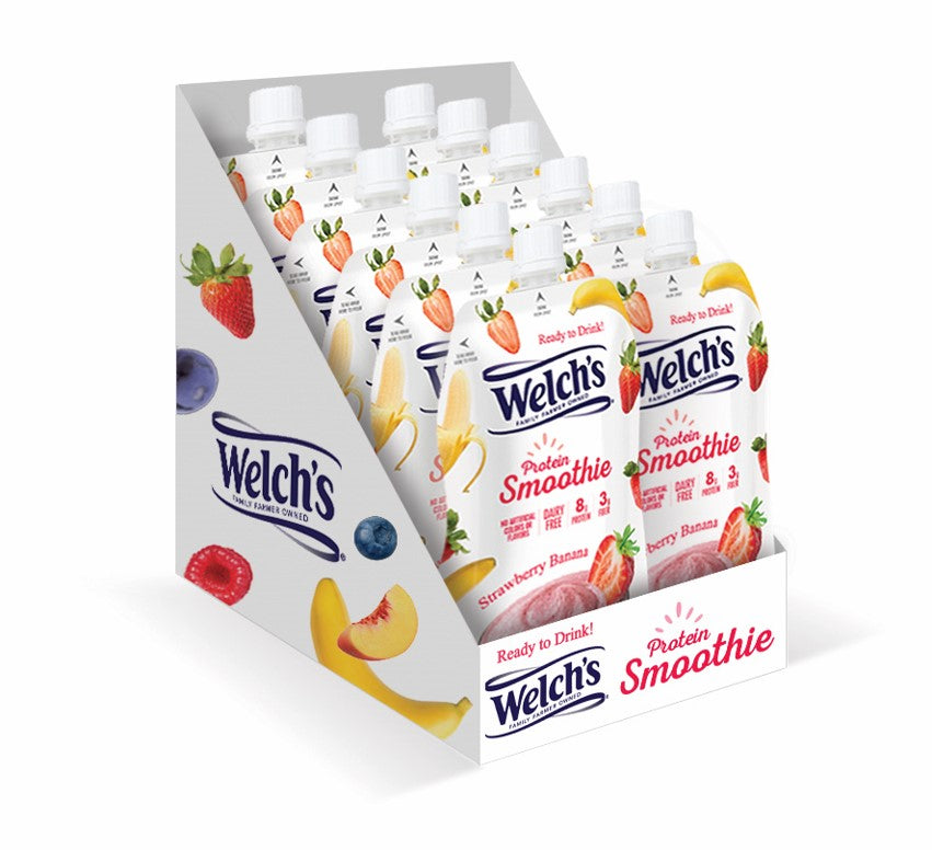 Welch's Protein Smoothie - Strawberry Banana 12- Pack