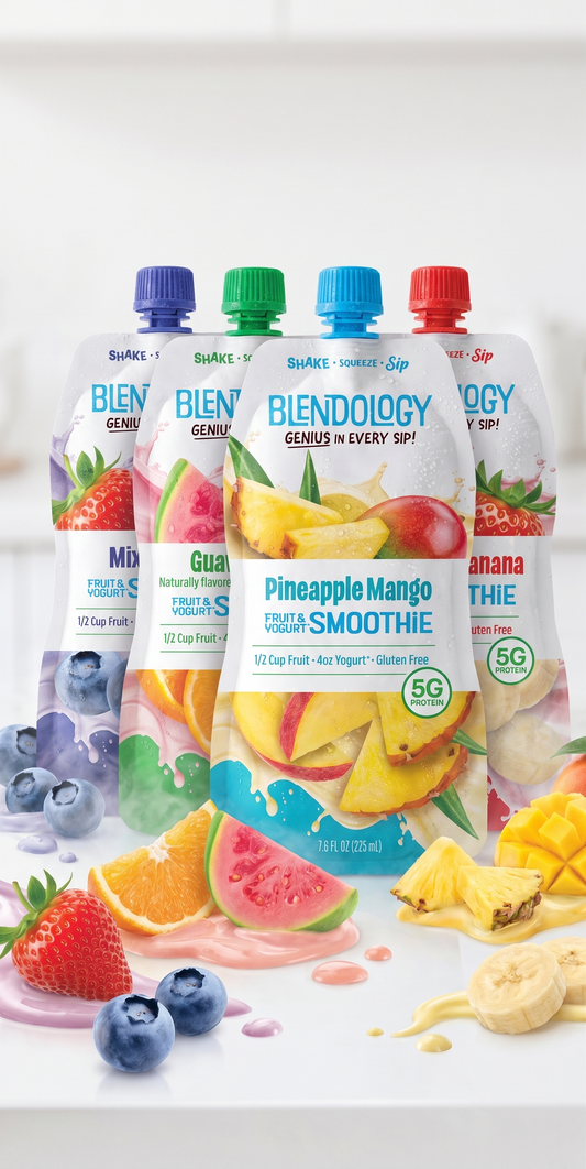 Blendology Yogurt & Fruit Smoothie Pouches
