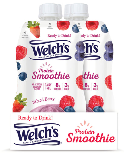 Welch's Protein Smoothie - Mixed Berry 12- Pack