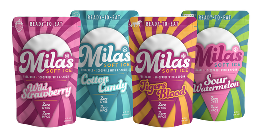 Mila's Soft Ice Variety Pack — 24 × 6 oz Pouches, 6 of Each Flavor