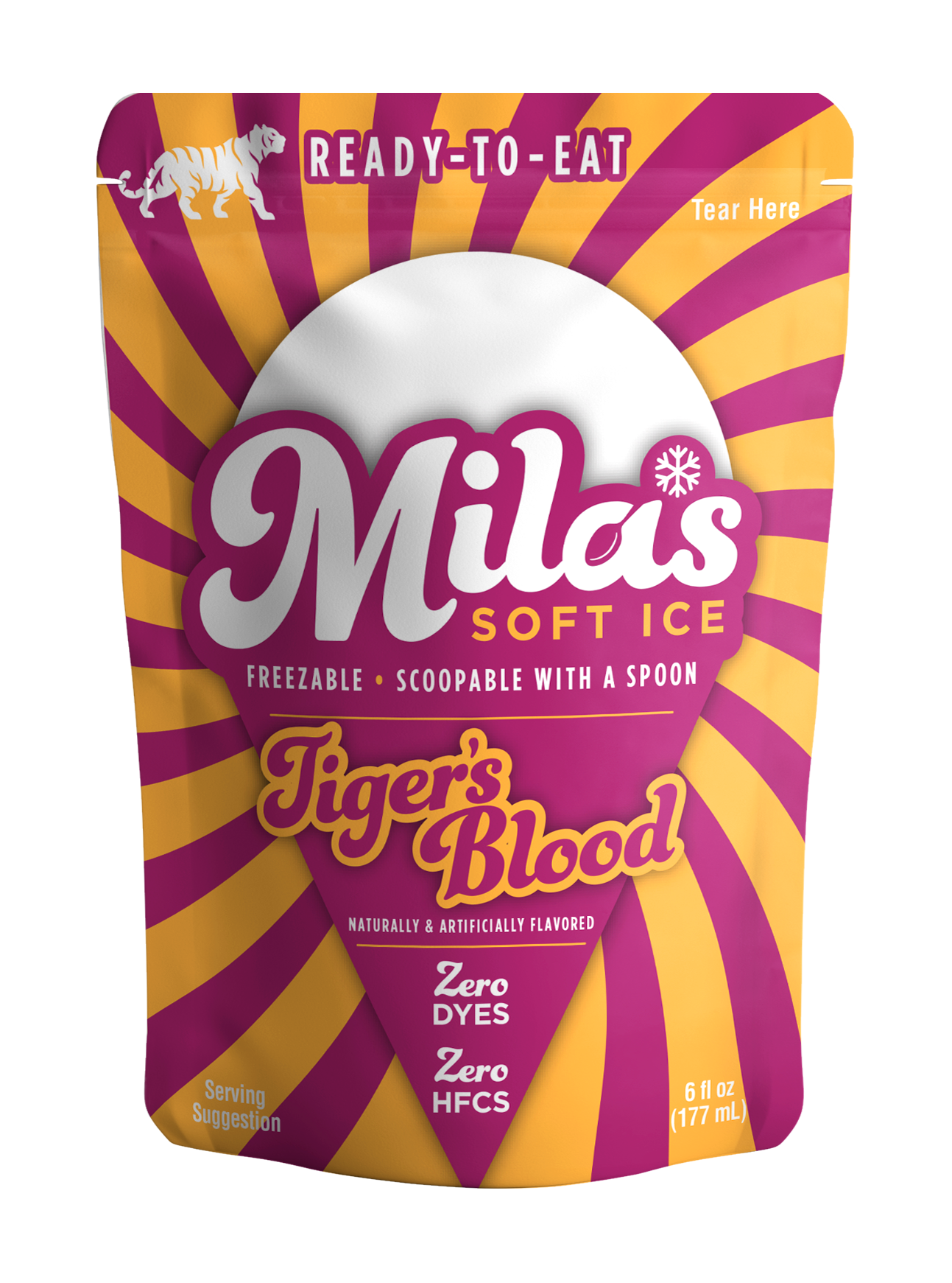 Mila's Soft Ice - Tigers Blood. 12 Pack