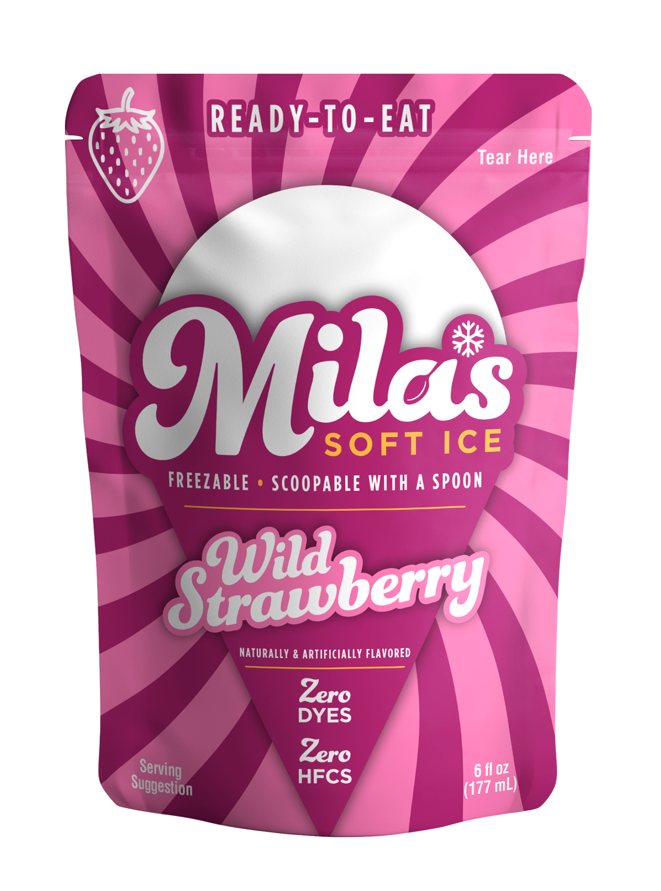Mila's Soft Ice Variety Pack — 24 × 6 oz Pouches, 6 of Each Flavor