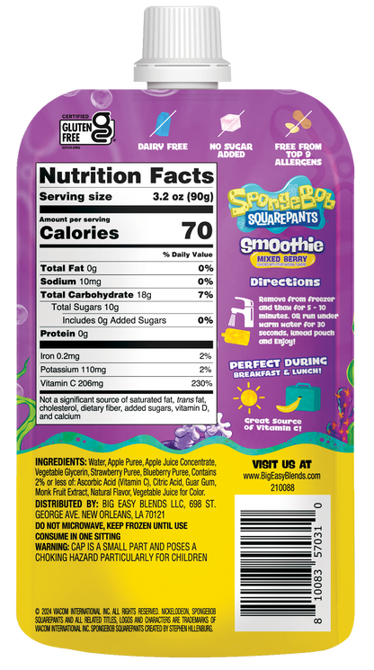 SpongeBob Mixed Berry - 12 Pack