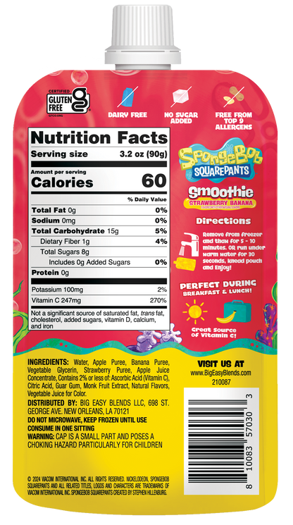SpongeBob Strawberry Banana - 12 Pack